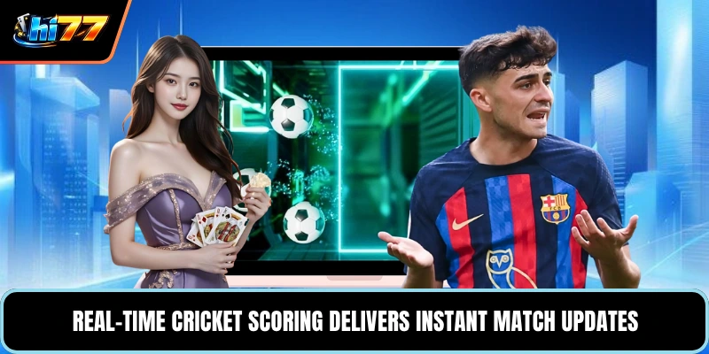 Real-time cricket scoring delivers instant match updates